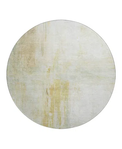 Dalyn Rug Company Dalyn Ravenna Washable Rn2 Round Area Rug, 8' X 8' In Sand