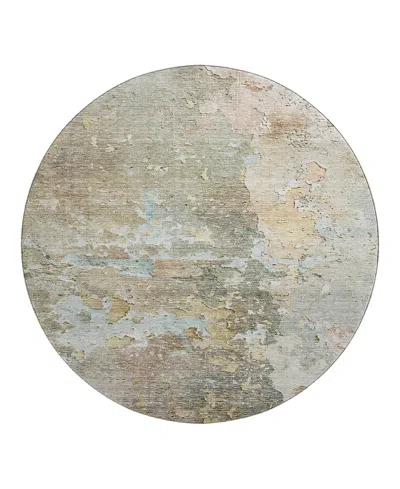 Dalyn Rug Company Dalyn Ravenna Washable Rn3 Round Area Rug, 8' X 8' In Brown