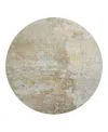 Dalyn Rug Company Dalyn Ravenna Washable Rn3 Round Area Rug, 8' X 8' In Brown