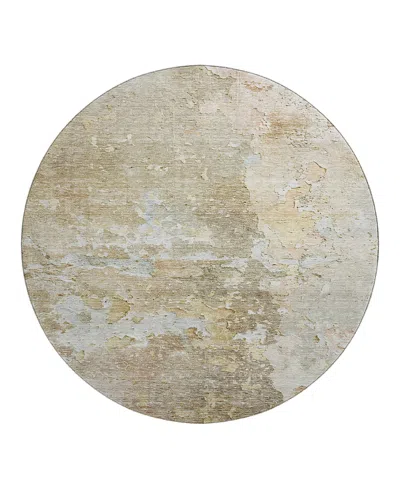 Dalyn Rug Company Dalyn Ravenna Washable Rn3 Round Area Rug, 8' X 8' In Brown