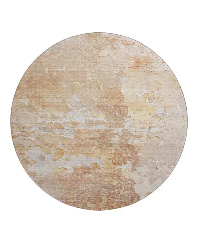 Dalyn Rug Company Dalyn Ravenna Washable Rn3 Round Area Rug, 8' X 8' In Pink