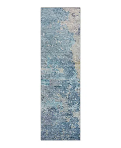 Dalyn Rug Company Dalyn Ravenna Washable Rn3 Runner Area Rug, 2'3 X 7'6 In Blue