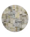 Dalyn Rug Company Dalyn Ravenna Washable Rn4 Round Area Rug, 8' X 8' In Gray