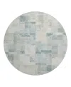 Dalyn Rug Company Dalyn Ravenna Washable Rn4 Round Area Rug, 8' X 8' In Green