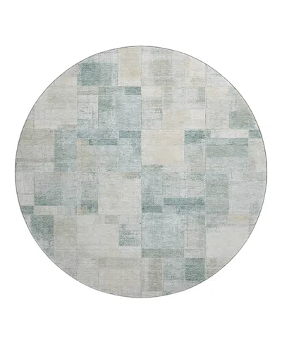 Dalyn Rug Company Dalyn Ravenna Washable Rn4 Round Area Rug, 8' X 8' In Green