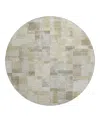 Dalyn Rug Company Dalyn Ravenna Washable Rn4 Round Area Rug, 8' X 8' In Sand