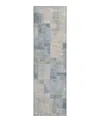 Dalyn Rug Company Dalyn Ravenna Washable Rn4 Runner Area Rug, 2'3 X 7'6 In Blue