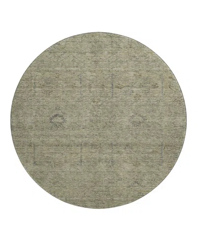 Dalyn Rug Company Dalyn Ravenna Washable Rn5 Round Area Rug, 8' X 8' In Green