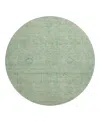Dalyn Rug Company Dalyn Ravenna Washable Rn5 Round Area Rug, 8' X 8' In Green