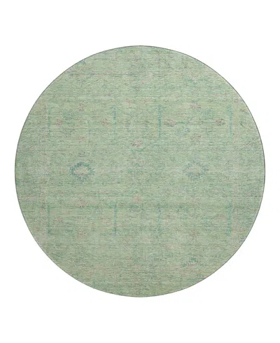 Dalyn Rug Company Dalyn Ravenna Washable Rn5 Round Area Rug, 8' X 8' In Green