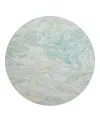 Dalyn Rug Company Dalyn Ravenna Washable Rn8 Round Area Rug, 8' X 8' In Blue