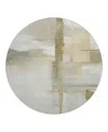 Dalyn Rug Company Dalyn Ravenna Washable Rn9 Round Area Rug, 8' X 8' In Gray