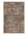 Dalyn Rug Company Rug Company Jericho Jc3 Area Rug, 5' X 7'6 In Charcoal