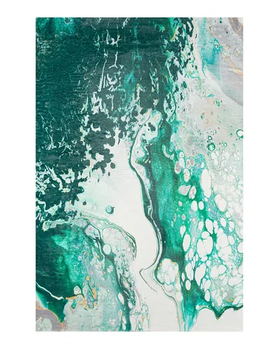 Dalyn Rug Company Rug Company Kikiamo Kk10 Area Rug, 3' X 5' In Emerald/green