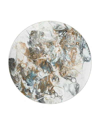 Dalyn Rug Company Rug Company Kikiamo Kk11 Round Area Rug, 8' X 8' In Volcano/grey
