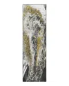 Dalyn Rug Company Rug Company Kikiamo Kk13 Runner Area Rug, 2'3 X 7'6 In Graphite/black