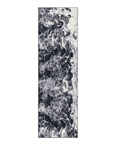 Dalyn Rug Company Rug Company Kikiamo Kk14 Runner Area Rug, 2'3 X 7'6 In Marble/black