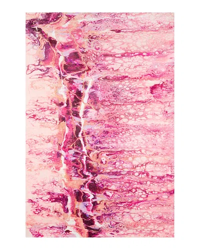 Dalyn Rug Company Rug Company Kikiamo Kk16 Area Rug, 5' X 7'6 In Flamingo/pink