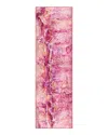 Dalyn Rug Company Rug Company Kikiamo Kk16 Runner Area Rug, 2'3 X 7'6 In Flamingo/pink