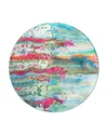 Dalyn Rug Company Rug Company Kikiamo Kk2 Round Area Rug, 8' X 8' In Blue/confetti