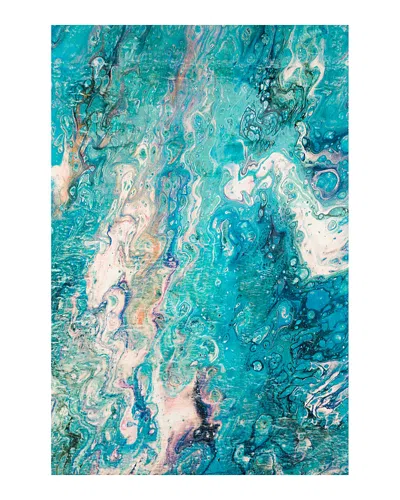 Dalyn Rug Company Rug Company Kikiamo Kk4 Area Rug, 3' X 5' In Lagoon/green