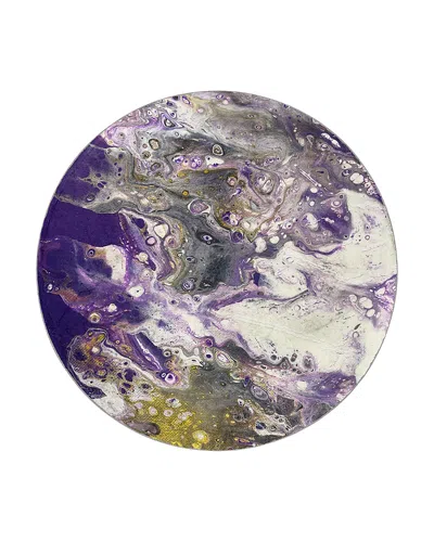 Dalyn Rug Company Rug Company Kikiamo Kk7 Round Area Rug, 8' X 8' In Majesty/purple
