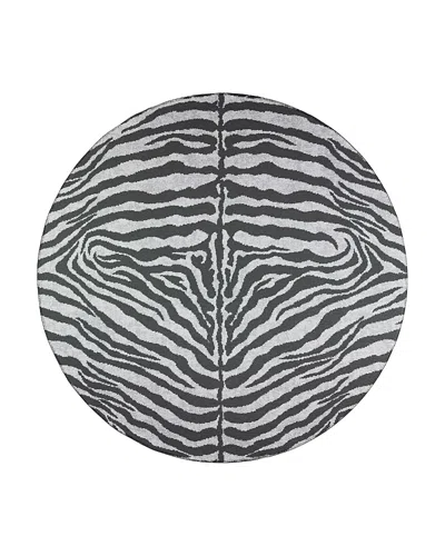Dalyn Rug Company Rug Company Mali Ml1 Round Area Rug, 8' X 8' In Onyx