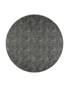 Dalyn Rug Company Rug Company Mali Ml2 Round Area Rug, 4' X 4' In Midnight