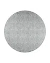 Dalyn Rug Company Rug Company Mali Ml2 Round Area Rug, 6' X 6' In Onyx