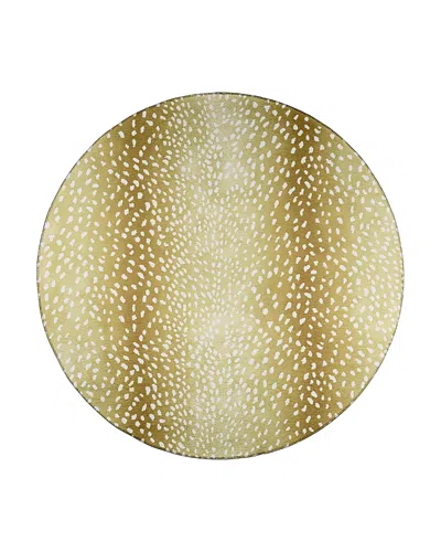 Dalyn Rug Company Rug Company Mali Ml3 Round Area Rug, 4' X 4' In Gold