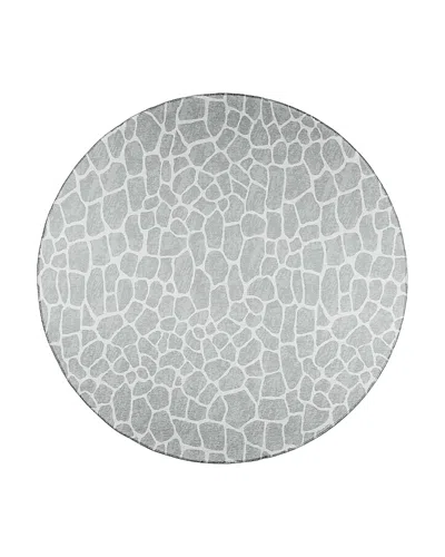 Dalyn Rug Company Rug Company Mali Ml4 Round Area Rug, 6' X 6' In Onyx