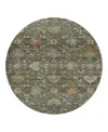 Dalyn Rug Company Silk Road Sr1 Round Area Rug, 8'0x8'0 In Green
