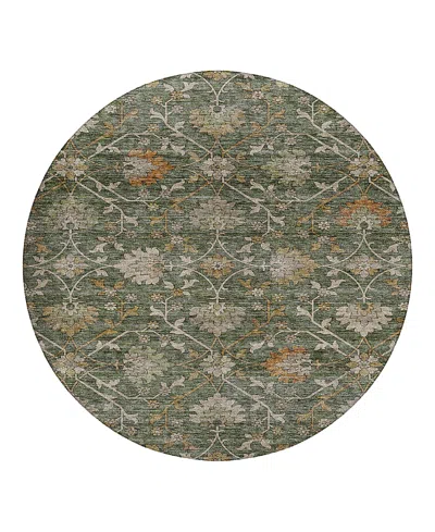 Dalyn Rug Company Silk Road Sr1 Round Area Rug, 8'0x8'0 In Green