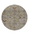 Dalyn Rug Company Silk Road Sr1 Round Area Rug, 8'0x8'0 In Brown
