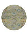 Dalyn Rug Company Silk Road Sr3 Round Area Rug, 8'0x8'0 In Green