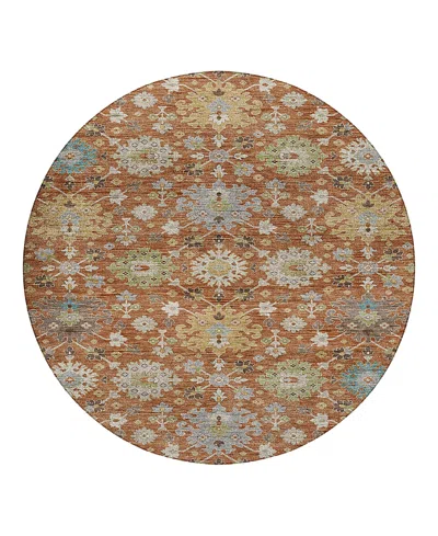 Dalyn Rug Company Silk Road Sr3 Round Area Rug, 8'0x8'0 In Orange