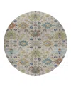 Dalyn Rug Company Silk Road Sr3 Round Area Rug, 8'0x8'0 In White