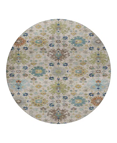 Dalyn Rug Company Silk Road Sr3 Round Area Rug, 8'0x8'0 In White