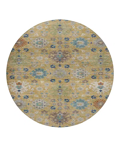 Dalyn Rug Company Silk Road Sr3 Round Area Rug, 8'0x8'0 In Yellow
