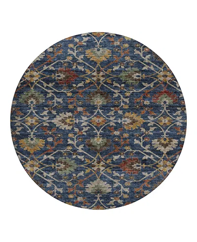 Dalyn Rug Company Silk Road Sr4 Round Area Rug, 8'0x8'0 In Blue