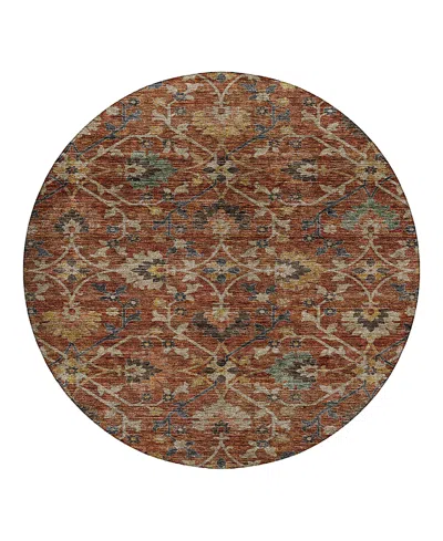 Dalyn Rug Company Silk Road Sr4 Round Area Rug, 8'0x8'0 In Brown