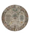 Dalyn Rug Company Silk Road Sr5 Round Area Rug, 8'0x8'0 In Brown