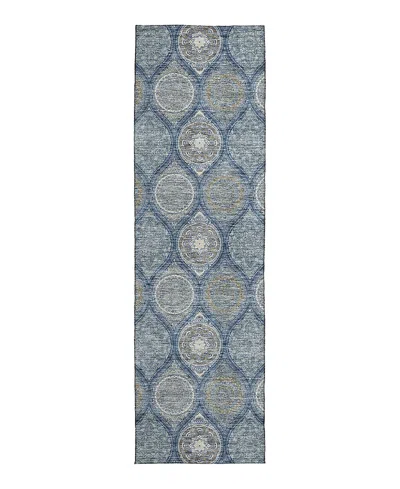 Dalyn Rug Company Solace Washable Sl1 Runner Area Rug 2'3 X 7'6 In Blue