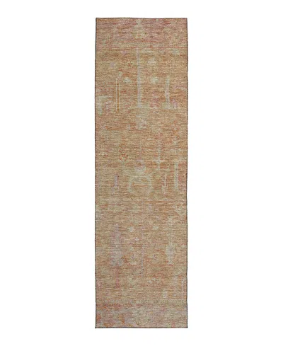 Dalyn Rug Company Solace Washable Sl11 Runner Area Rug 2'3 X 7'6 In Orange