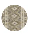 Dalyn Rug Company Solace Washable Sl13 Round Area Rug 8'0 X 8'0 In Brown