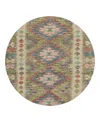 Dalyn Rug Company Solace Washable Sl13 Round Area Rug 8'0 X 8'0 In Green