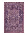 Dalyn Rug Company Solace Washable Sl14 Area Rug 5'0 X 7'6 In Purple