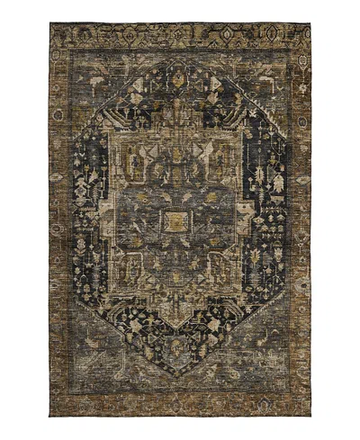 Dalyn Rug Company Solace Washable Sl14 Area Rug 8'10 X 10'0 In Black