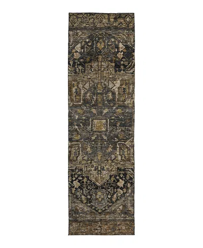 Dalyn Rug Company Solace Washable Sl14 Runner Area Rug 2'3 X 7'6 In Black