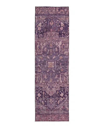 Dalyn Rug Company Solace Washable Sl14 Runner Area Rug 2'3 X 7'6 In Purple